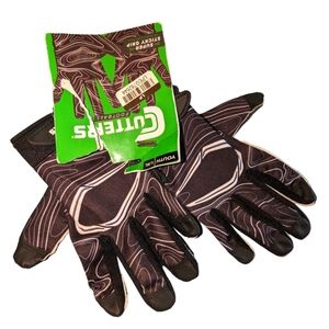 Cutters White-Black Topo Game Day gloves